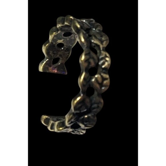 Elven Leaf Fantasy Gold Tone Costume Ring Size 6 - Picture 7 of 14